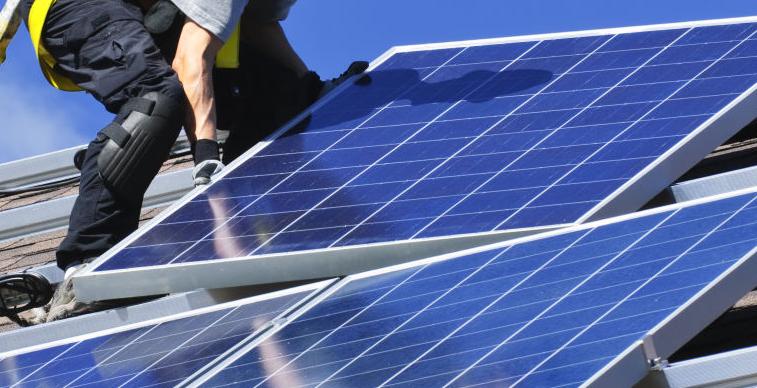 Solar panel installation